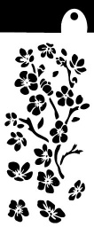 Stencil - Ditzy Flowers (6x3 inch)